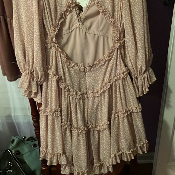 Saints & Secrets chiffon & layered ruffle dress - Picture 8 of 11
